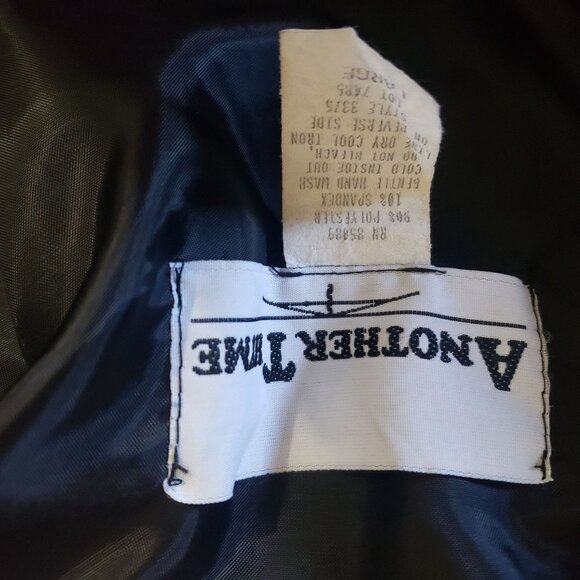 Vintage 80s Another Thyme Black Velvet Top Womens L Whimsygoth Witchy Vampire‎ - Picture 4 of 6